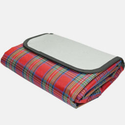 Ram Online Armo Extra Large Red Tartan Picnic Blanket Beach Food Mat - thumbnail 4