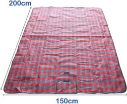 Ram Online Armo Extra Large Red Tartan Picnic Blanket Beach Food Mat - thumbnail 3