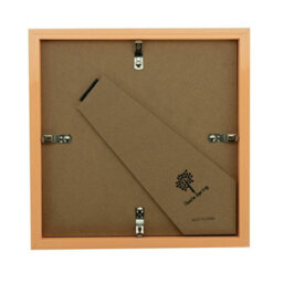 "Nicola Spring 8 X 8"" Photo Frames - Light Wood/white Mount - 3D Picture Frame Box Portrait Display Case (22.5 X 22.5Cm) Set Of 2" - thumbnail 5