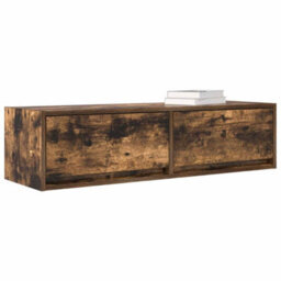 Berkfield Tv Cabinet Smoked Oak 100X31X25,5 Cm Engineered Wood - thumbnail 3