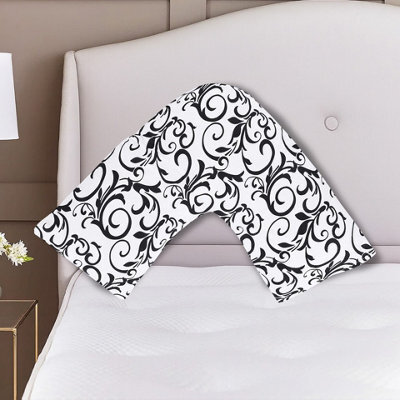 ARLinens Printed V Shaped Pillowcase Polycotton Orthopedic Back&neck Suport V Cover 74X34Cm