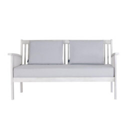 Charles Bentley Fsc Acacia White Washed 4 Piece  Garden Outdoor Lounge Set - thumbnail 5