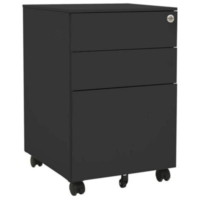 Walplus Mobile File Cabinet Anthracite 39X45X60 Cm Steel - image 1