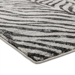 Grey Abstract Modern Easy To Clean Animal Rug For Dining Room -200Cm X 290Cm - thumbnail 4