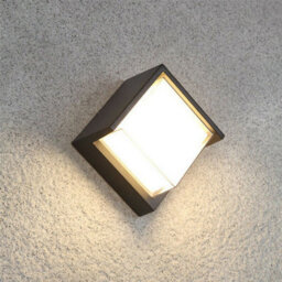 CGC Lighting Cgc Sophia Square Black & White Led Outdoor Garden Porch Wall Or Ceiling Light - thumbnail 3