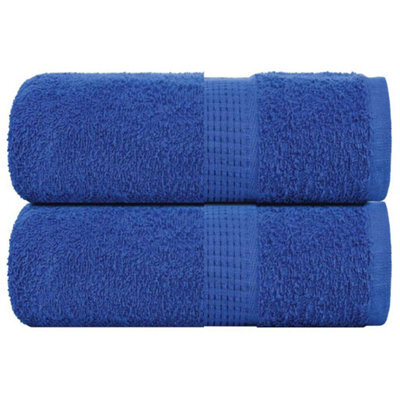 Berkfield Guest Towels 2 Pcs Blue 30X50 Cm 360 Gsm 100% Cotton - image 1