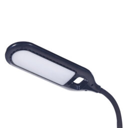Beliani Candeeiro Led Desk Lamp Black Gloss With Adjustable Bendable Arm, Dimmer And Touch Colour Temperature Control - thumbnail 8