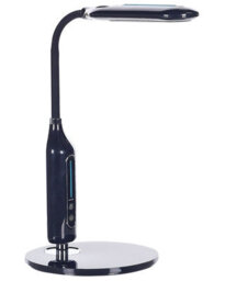 Beliani Candeeiro Led Desk Lamp Black Gloss With Adjustable Bendable Arm, Dimmer And Touch Colour Temperature Control - thumbnail 3