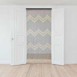 JVL Tuscany Wooden Beaded Door Curtain - Wave Design - thumbnail 7