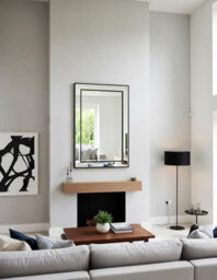 Biznest Extra Large Black Beaded Bevelled Mirror 90Cmx60Cm Lounge Hallway Bedroom Mirror - thumbnail 2