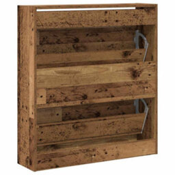 Walplus Shoe Cabinet Old Wood 80 X 21 X 87.5 Cm Engineered Wood - thumbnail 8