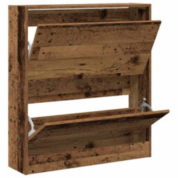 Walplus Shoe Cabinet Old Wood 80 X 21 X 87.5 Cm Engineered Wood - thumbnail 5