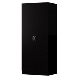 FWSTYLE 3 Piece Bedroom Furniture Set Matt Black Finish - thumbnail 3