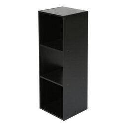 Jane - 3X1 Bookcase - Cube Storage Boxes (Black) - thumbnail 6