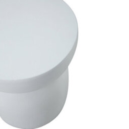 Nordlys Side Table In White Magnesite Indoor Outdoor Modern Design Style Living Room - thumbnail 9