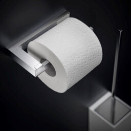Cosmic Bathroom Accessory Set, Silver Gloss, 5 Pieces, 2X Hooks, Toilet Brush And Holder, Toilet Paper Holder, Towel Rail - thumbnail 4