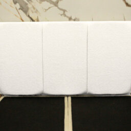 "Urban Textures Luxury 20"" High Boucle Fabric Upholstered Elba Headboard - White" - thumbnail 1