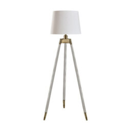 Pagazzi Lighting Pagazzi  Sophie White And Antique Tripod Floor Lamp - thumbnail 2