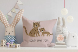 Warren Reed Designer Roar Love You Cushions 45Cm X 45Cm - thumbnail 2