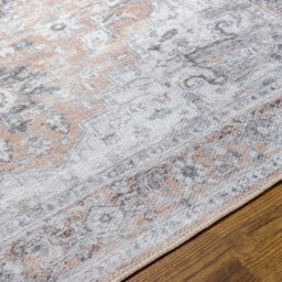 Livabliss Tahmis Washable Beige Charcoal Traditional Boho Living Dining Rug 200 X 275 Cm Non Shedding - thumbnail 3