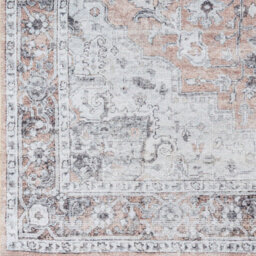 Livabliss Tahmis Washable Beige Charcoal Traditional Boho Living Dining Rug 200 X 275 Cm Non Shedding - thumbnail 7