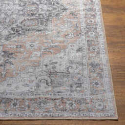 Livabliss Tahmis Washable Beige Charcoal Traditional Boho Living Dining Rug 200 X 275 Cm Non Shedding - thumbnail 5