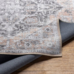 Livabliss Tahmis Washable Beige Charcoal Traditional Boho Living Dining Rug 200 X 275 Cm Non Shedding - thumbnail 4