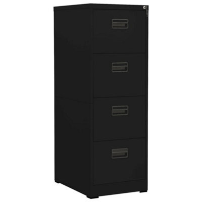 Berkfield Filing Cabinet Black 46X62X133 Cm Steel - image 1