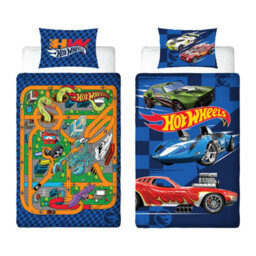 Hot Wheels Playful Single Polycotton Duvet Cover And Pillowcase Set - thumbnail 1