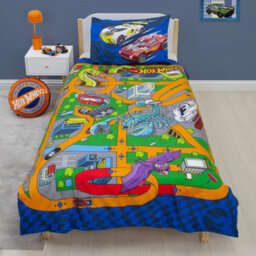 Hot Wheels Playful Single Polycotton Duvet Cover And Pillowcase Set - thumbnail 4