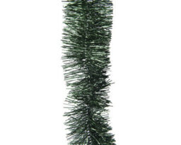 Decoris 4X Pine Green Christmas Tinsel Garland 2.7M Black Shiny Christmas Tree Tinsel - thumbnail 3