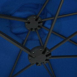 Berkfield Durable Outdoor Parasol With Aluminium Pole 460X270 Cm Blue - thumbnail 6