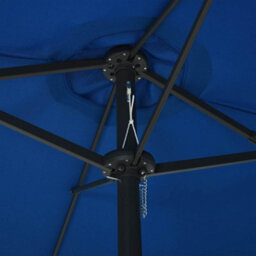 Berkfield Durable Outdoor Parasol With Aluminium Pole 460X270 Cm Blue - thumbnail 5