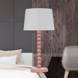 First Choice Lighting Set Of 2 Bobbin - Blush Pink Table Lamp Bases - thumbnail 6