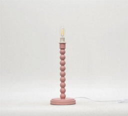 First Choice Lighting Set Of 2 Bobbin - Blush Pink Table Lamp Bases - thumbnail 3