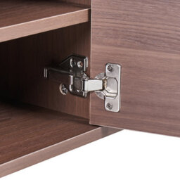 Beliani Minimalist Tv Stand Nikea Dark Brown - thumbnail 7