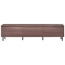 Beliani Minimalist Tv Stand Nikea Dark Brown - thumbnail 5