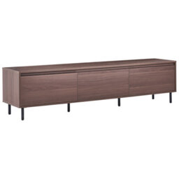 Beliani Minimalist Tv Stand Nikea Dark Brown