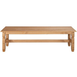Mews Corona Dining Bench 5Ft Long Seating Chair Mexican Solid Pine - thumbnail 3