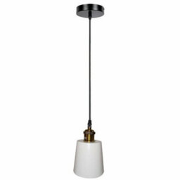 White Industrial Vintage Ceiling Pendant Light E27 60W - thumbnail 1