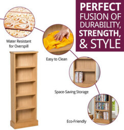 Hallowood Furniture Waverly Oak Dvd Rack - thumbnail 2