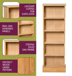 Hallowood Furniture Waverly Oak Dvd Rack - thumbnail 4