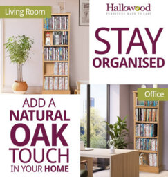 Hallowood Furniture Waverly Oak Dvd Rack - thumbnail 6