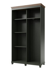 Arte Evora 54 Sliding Door Wardrobe In Green & Oak Lefkas - W1200mm H2160mm D500mm, Mirrored And Organised - thumbnail 2