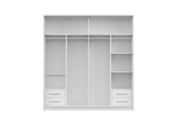 Fhif Dallas Tokyo 203Cm Oak Sliding Door Wardrobe Modern Bedroom Storage With Full Length Mirror Shelves And Hanging Rails - thumbnail 3