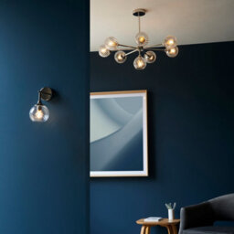 Luminosa Lighting Luminosa Allegra Glass Shade Wall Lamp Bright Nickel - thumbnail 7