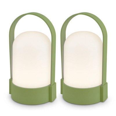 Briloner Green Camping Lights 2X Pack Led Lamp Rechargeable Tent Light Patio Dimmable Touch Cordless Ip44 Outdoor - image 1