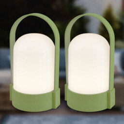 Briloner Green Camping Lights 2X Pack Led Lamp Rechargeable Tent Light Patio Dimmable Touch Cordless Ip44 Outdoor - thumbnail 2