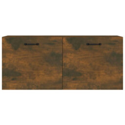 Berkfield Wall Cabinet Smoked Oak 80X35X36,5 Cm Engineered Wood - thumbnail 5