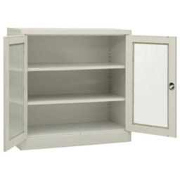 Berkfield Office Cabinet Light Grey 90X40X90 Cm Steel - thumbnail 5